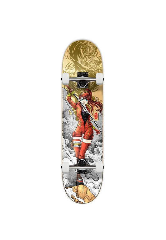 Yocaher Complete Skateboard 7.75" - Gold Dragon