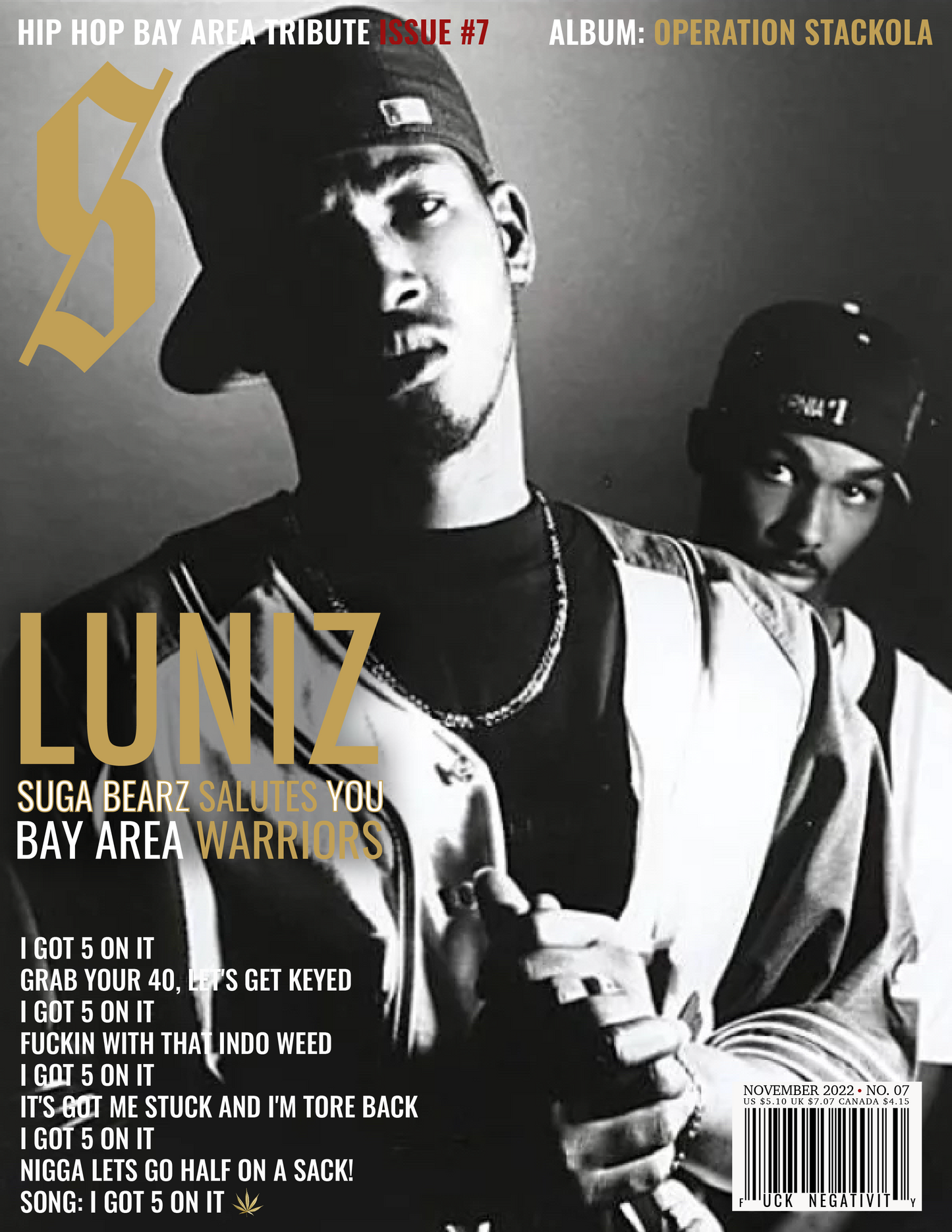 The Luniz SBZ Tribute Magazine Tee