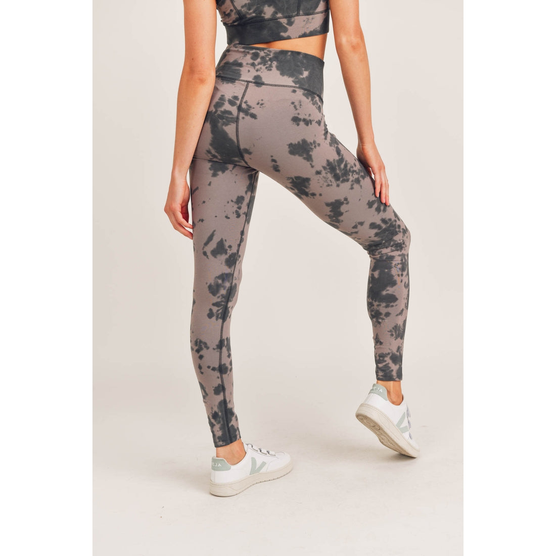 Women's Mono B Tie-Dye Cotton High Waist Leggings