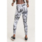 Mono B Seamless Ribbed Black and white Tie-Dye Leggings