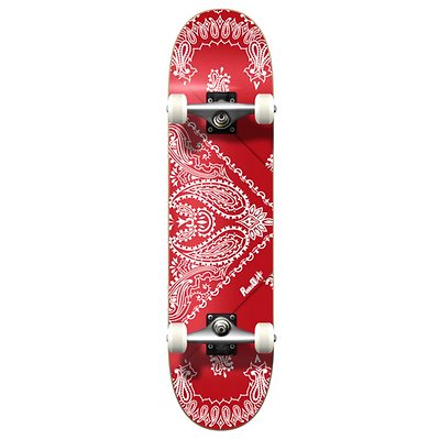 Yocaher Complete 7.75" Skateboard - Bandana Red