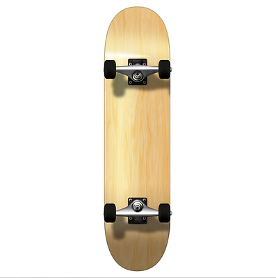 Yocaher Blank Complete 7.75" Skateboard - Natural