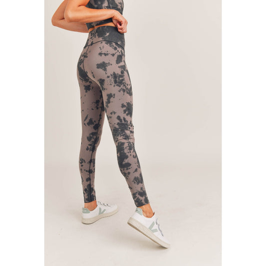 Women's Mono B Tie-Dye Cotton High Waist Leggings
