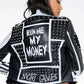 Azalea Wang  Run Me My Money Stud Moto Jacket