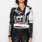 Azalea Wang  Run Me My Money Stud Moto Jacket