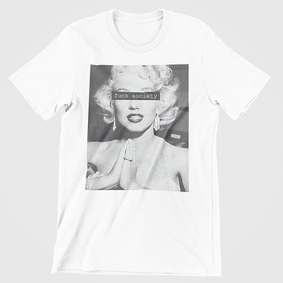 Marilyn Monroe F*ck Society Graphic Tee