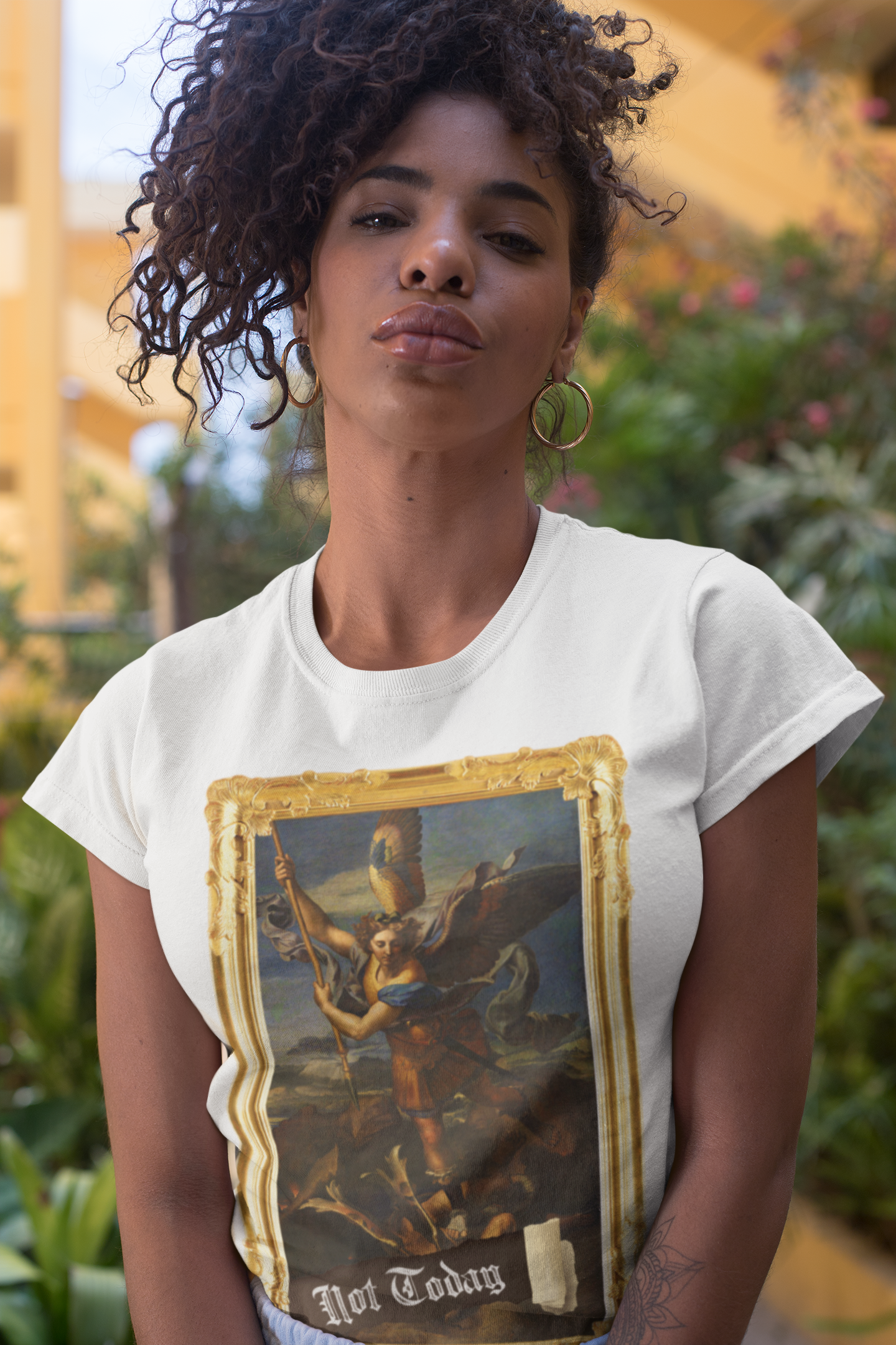 Angel "Not Today" Graphic Tee
