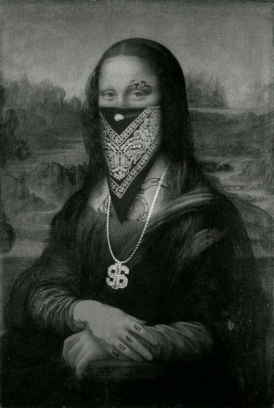 Suga Bearz Mona Lisa Bandana Graphic Tee