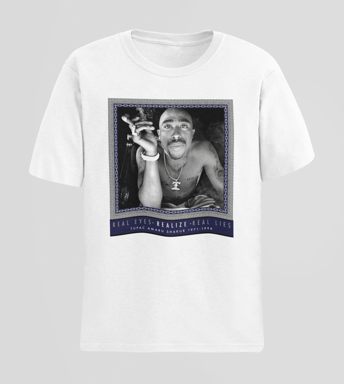 Tupac Real Eyes Realize Real Eyes Graphic Tee