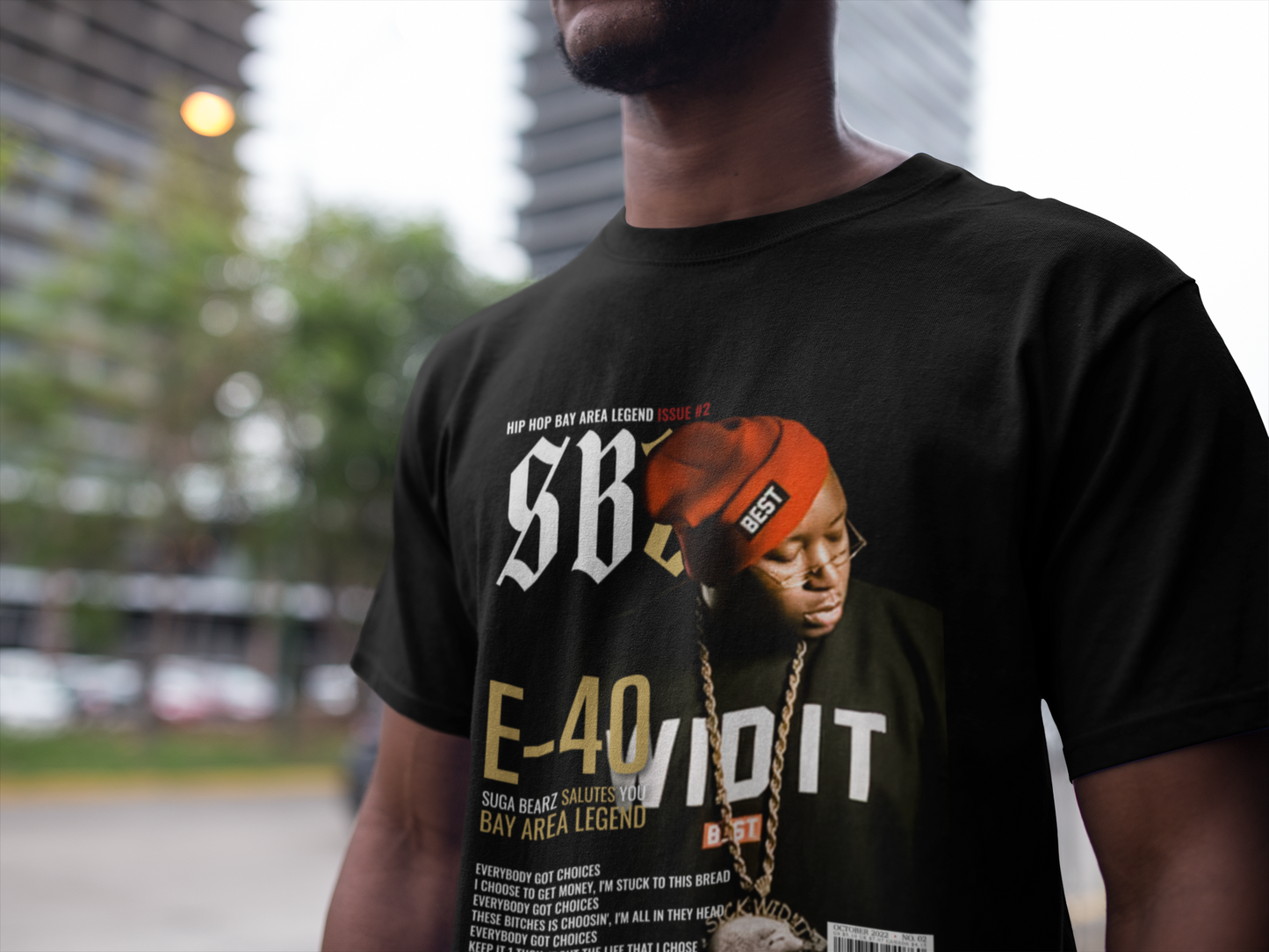 E-40 SBZ TRIBUTE MAGAZINE TEE Unisex