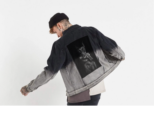 Doberman "Try Me" Hustlerz Jean Jacket